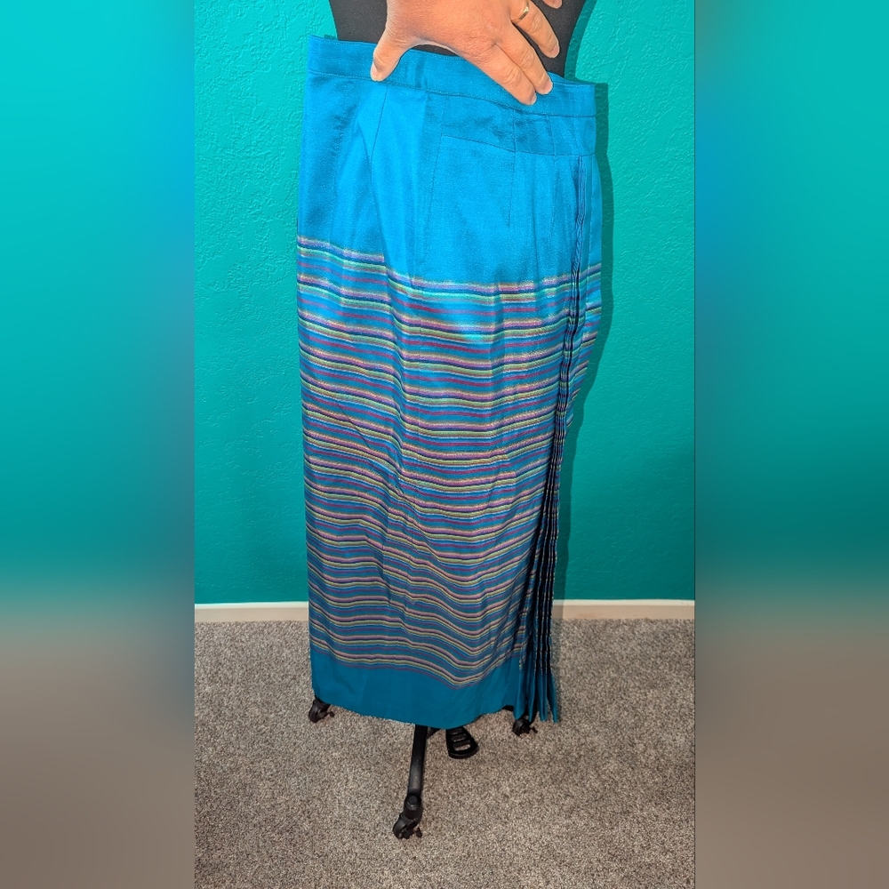 Blue Striped Women's Skirt